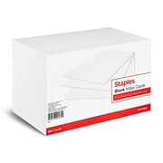 Staples 5" x 8" Unruled Index Cards 500/Pack (51005) 233460