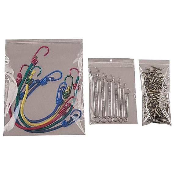 Reloc Zippit Reclosable Poly Bag,Zip Seal,PK1000 R58