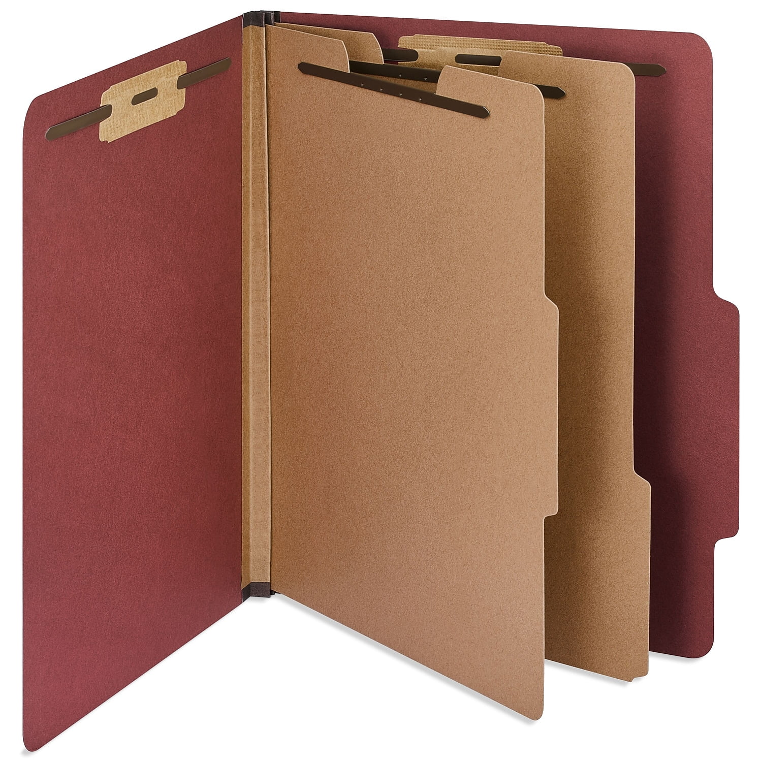 Stapled Folder Staples 60% Recycled Heavy Duty Pressboard Classification Folder 2 ...