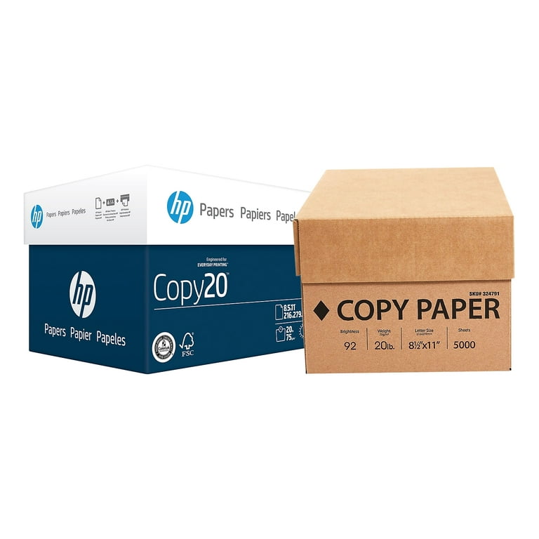 Staples 8.5 x 12 Business Paper, 20 lbs., 92 Brightness, 2700/Carton  (44619/99388)