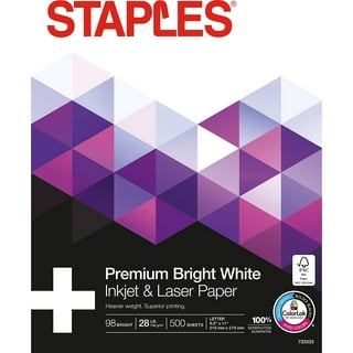 Staples Pastel 30% Recycled Color Copy Paper, 20 lbs., 8.5 x 11, Cream, 500/Ream (14789)