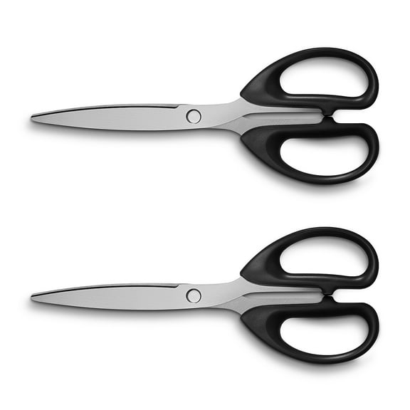 Staples 8" Pointed Tip Stainless Steel Scissors Straight Handle Right & Left Handed 6/Carton
