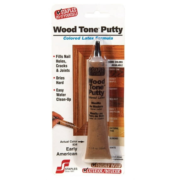 Staples 834 Woodtone Colored Latex Putty, 1.05 Oz