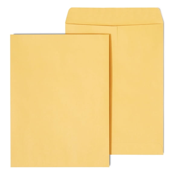 Staples 9" x 12" Brown Kraft Catalog Envelopes 250/Box (486940/17032)