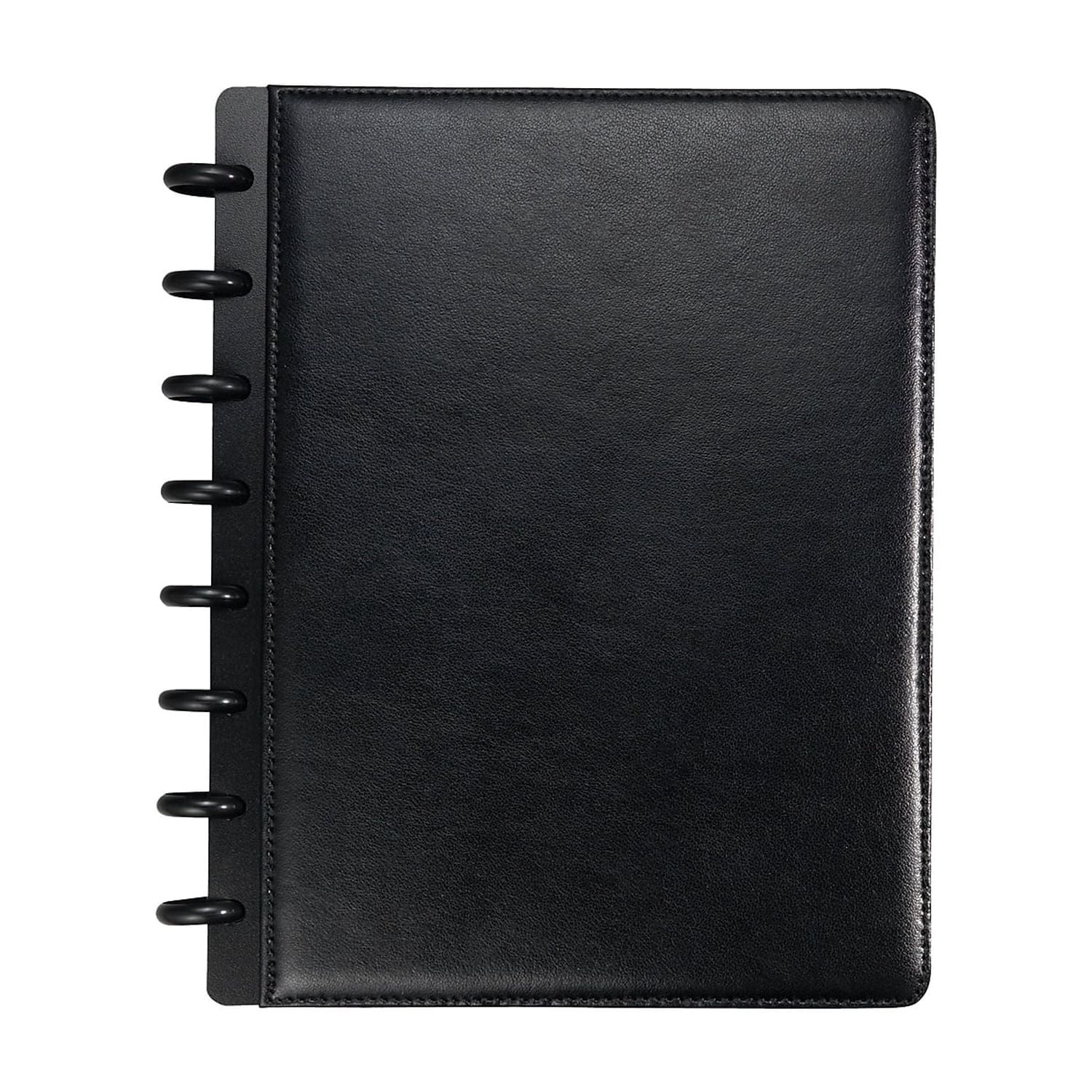 Staples Arc Customizable Notebook 6-3/4" x 8-3/4" 60 Sheets Narrow Ruled Black 2/Pack 20000VS