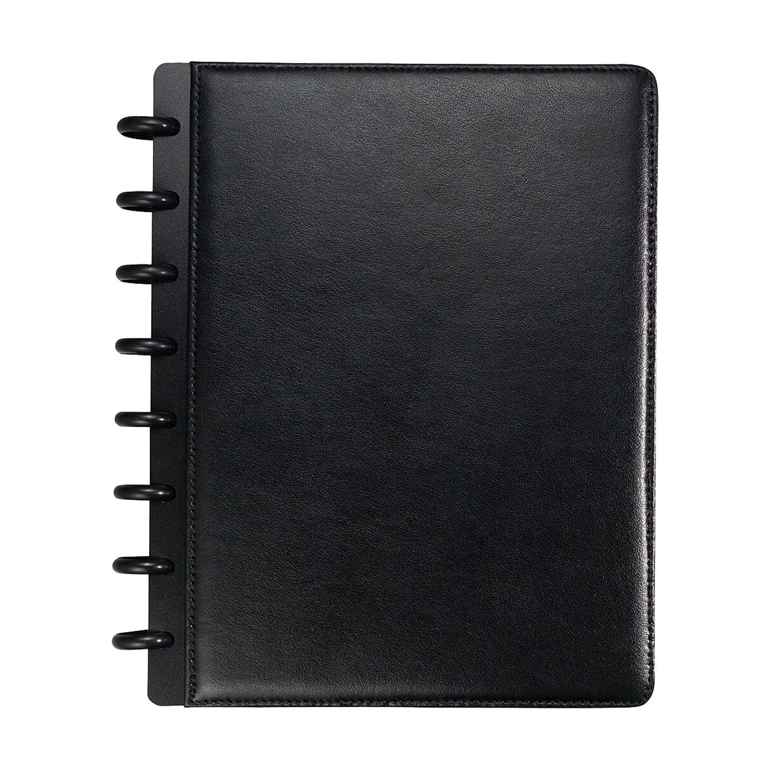 Staples Arc Customizable Notebook 63/4" x 83/4" 60 Sheets Narrow Ruled Black 2/Pack 20000VS