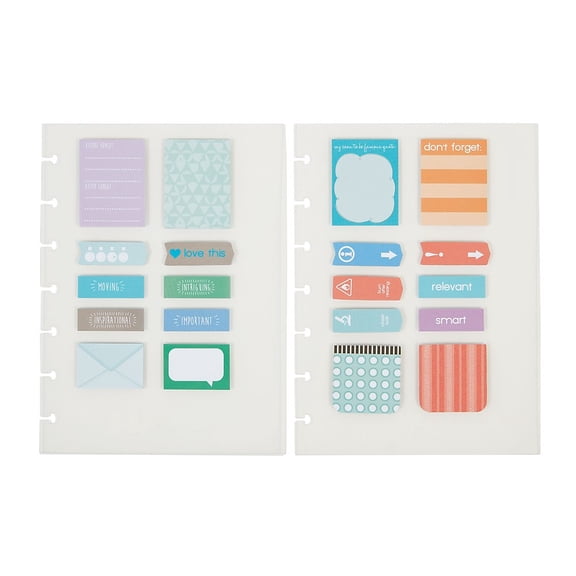 Staples Arc System Adhesive Notes Assorted 5-1/2" X 7-1/2" (29476) 2103690