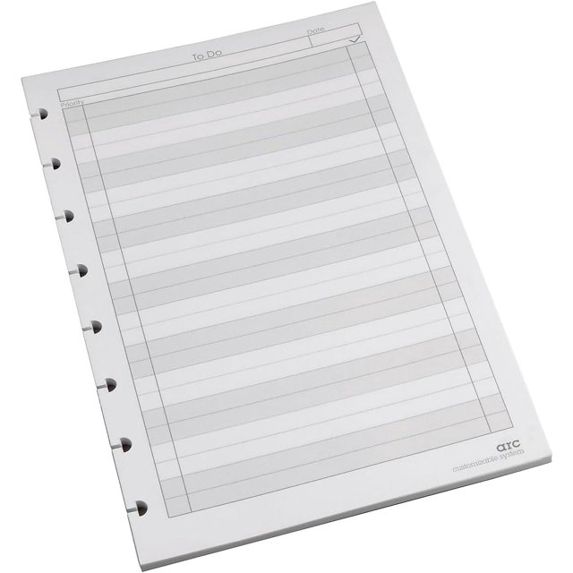 Staples? Arc "toDo" Notebook Filler Paper, JuniorSized, White, 50