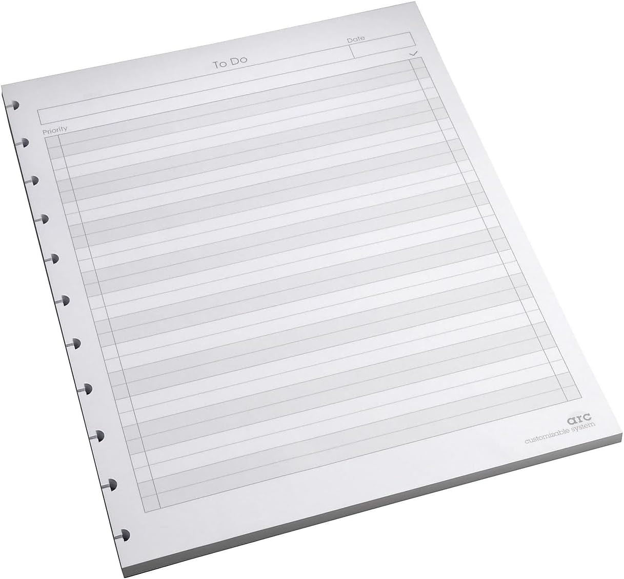Staples? Arc "toDo" Notebook Filler Paper, LetterSized, White, 50 Sheets