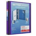 thumbnail image 1 of Staples Better 1-Inch D 3-Ring View Binder Purple (19065) 827599, 1 of 7