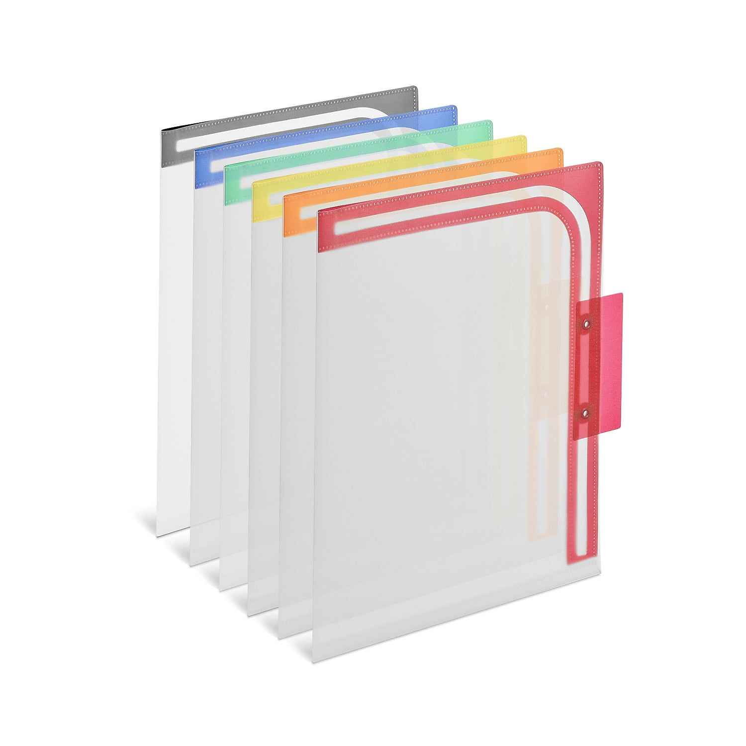 Unique Bargains L Type Folders File Project Pockets Clear Paper