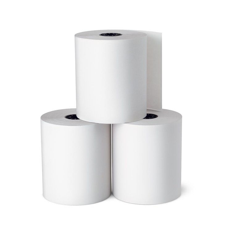Staples Bond Paper Rolls for Adding Machine and Register, 3