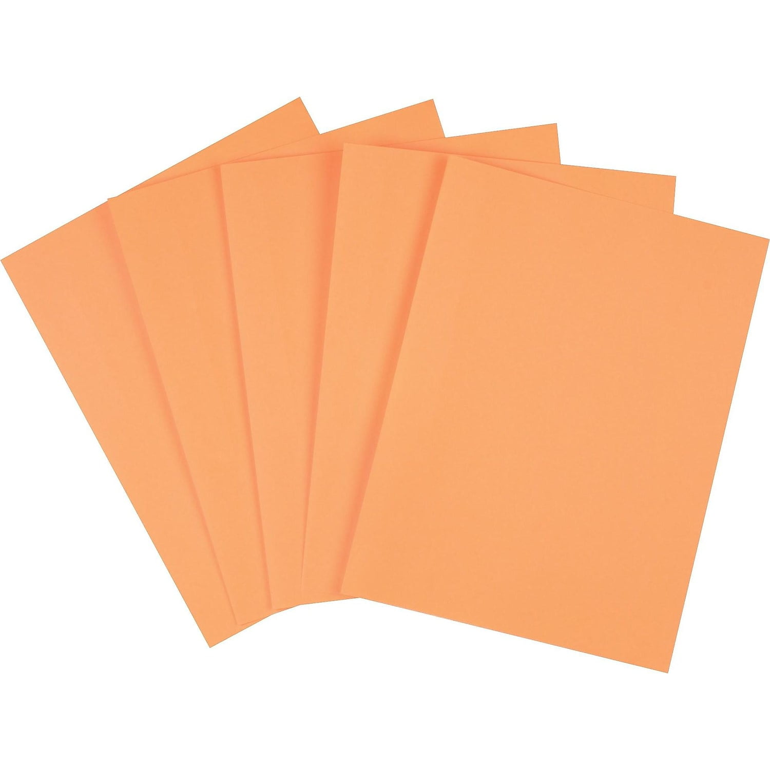 Staples Brights Multipurpose Colored Paper 20 lbs. 8.5" x 11" Orange 500/Ream (25208)