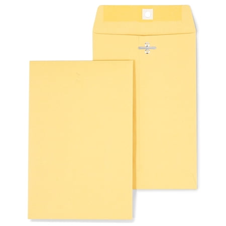 Staples Brown Kraft Clasp 6" x 9" Envelopes 100/Box 19267