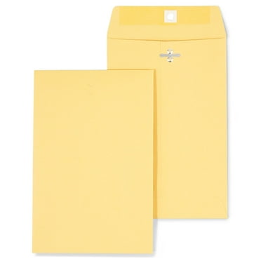 Staples Brown Kraft Clasp 6" x 9" Envelopes 100/Box 19267