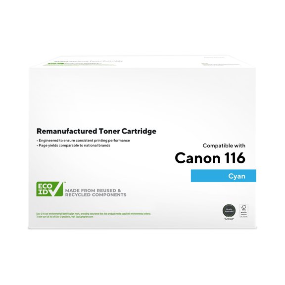 HITOUCH BUSINESS SERVICES Reman Cyan Std Yield Toner Cartridge Replacement for HP125A/Canon116