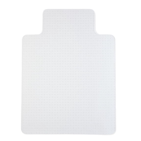 Staples Office Chair Mat, Clear Floor Mats with Lip, Flat-Pile Carpets, Extended Under-Desk Coverage, 35.5" x 47.5 Inch, Smooth Glide