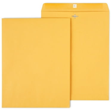 Staples Clasp Envelopes 12" x 15-1/2" Brown Kraft 100/Box (472902/19273)