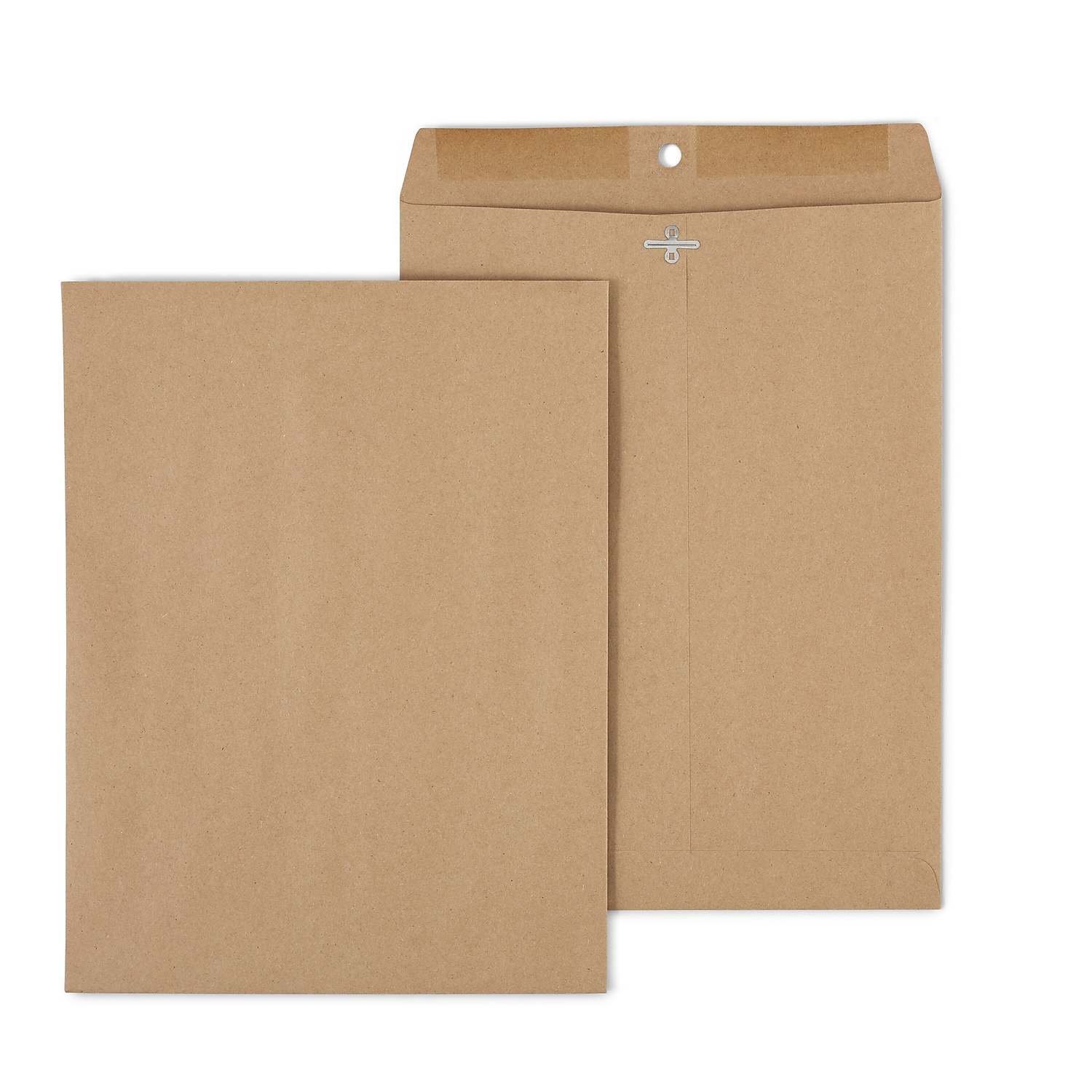 Staples Clasp & Moistenable Glue Catalog Envelopes 10" x 13" Natural Brown 100/Box (19965)