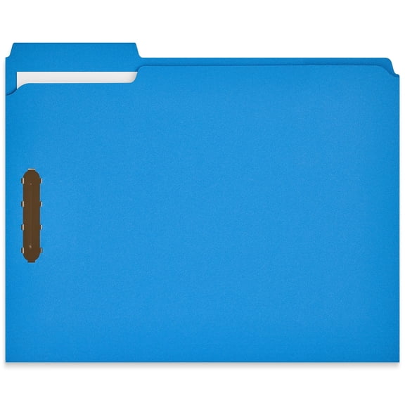 Staples Classification Folder 3/4" Expansion Letter Size Blue 50/Box (ST62545)