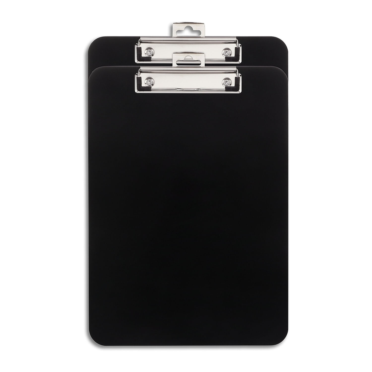 Staples Clipboards Black 2/Pack 9" x 12" 652149