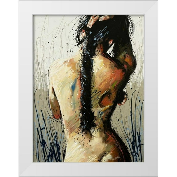 Staples, Colin John 12x14 White Modern Wood Framed Museum Art Print Titled - Mother Ganges