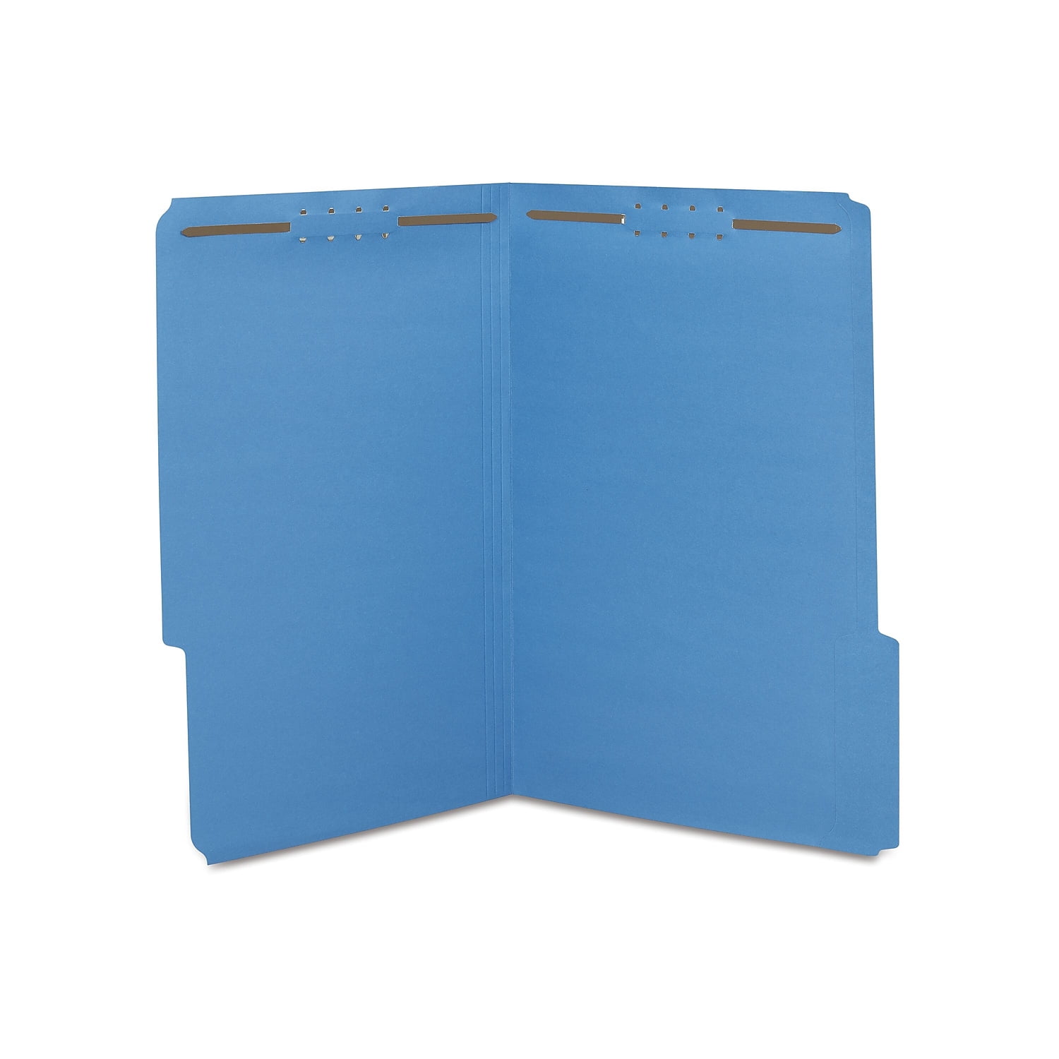 Staples Colored Reinforced File Folders 3-Tab Legal Size Blue 50/BX 807778