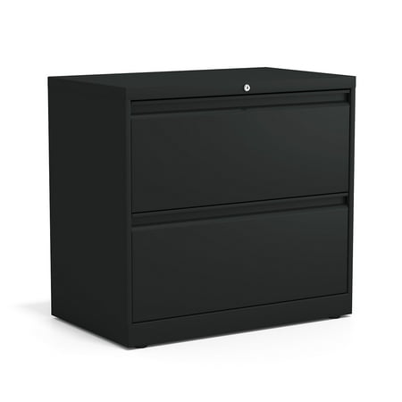 Staples Commercial 2-Drawer Lateral File Cabinet Letter/Legal Size Lockable 28"H x 30"W x 18.62"D