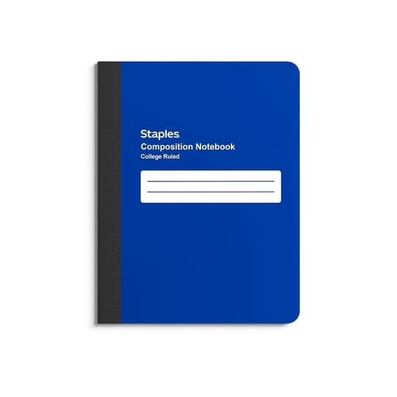 Staples Composition Notebook 9.75" x 7.5" College Ruled 70 Sh. Blue TR55082N/55082