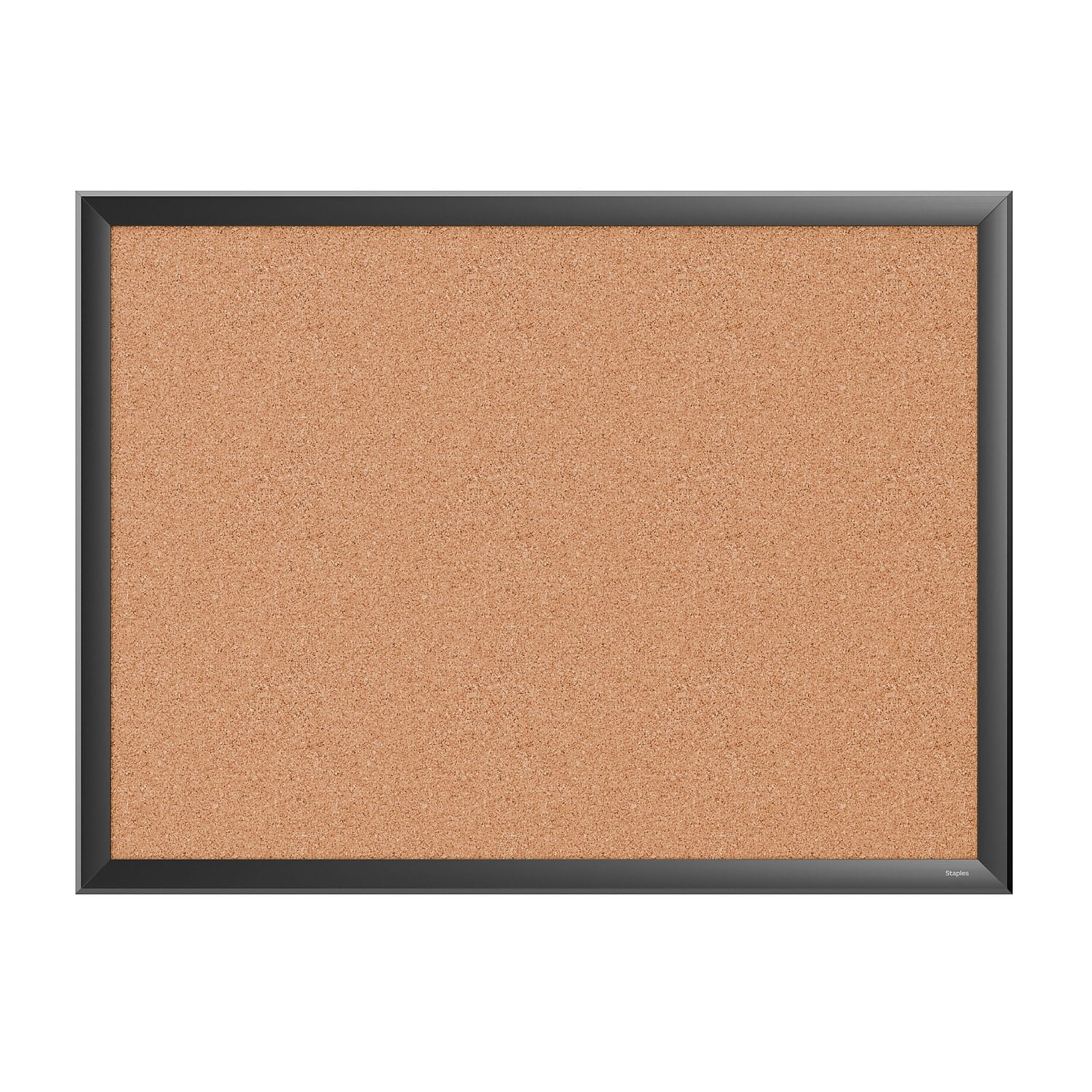 Staples Cork Bulletin Board Black Frame 2' x 1.5' (ST62833)