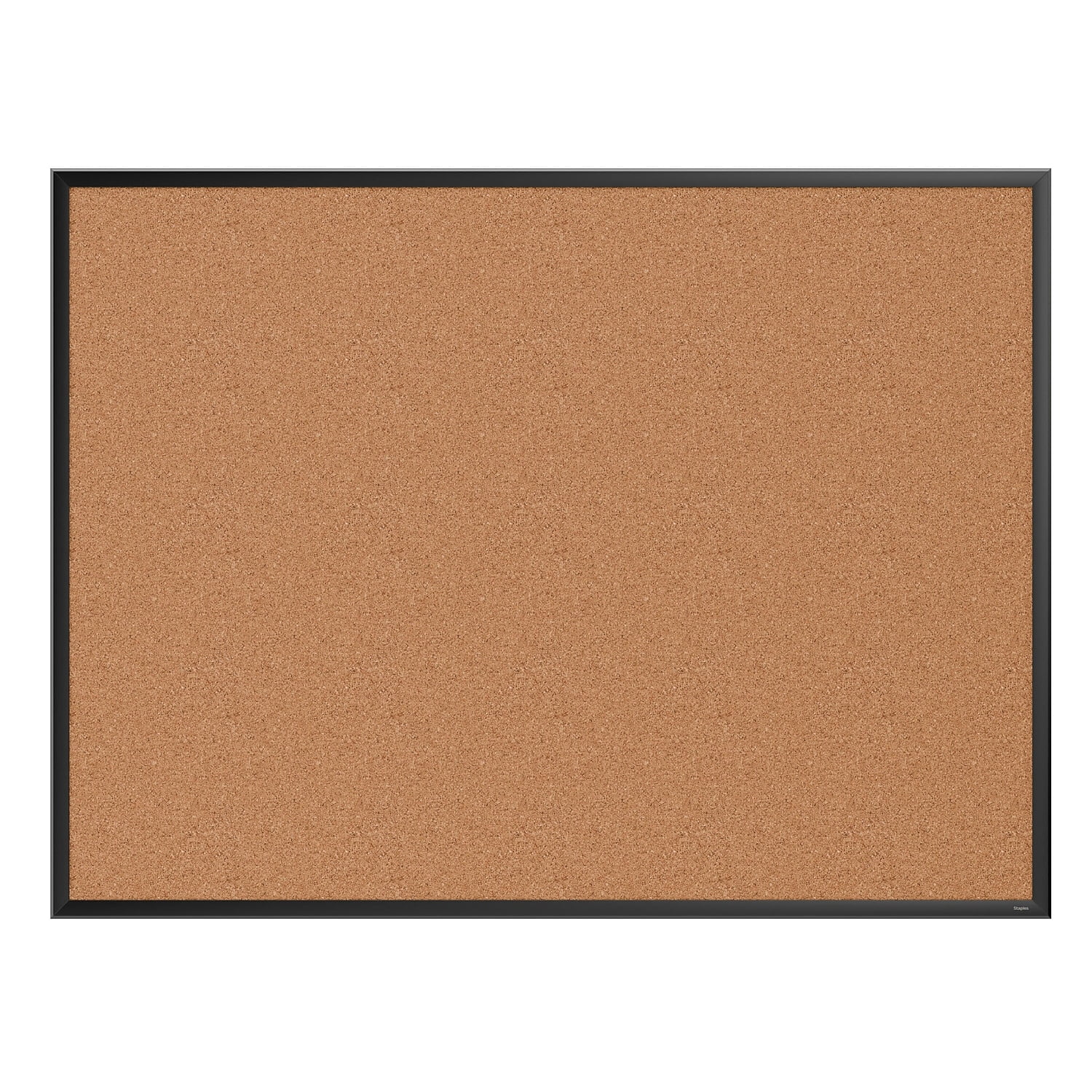 Staples Cork Bulletin Board Black Frame 4' x 3' (ST62834)