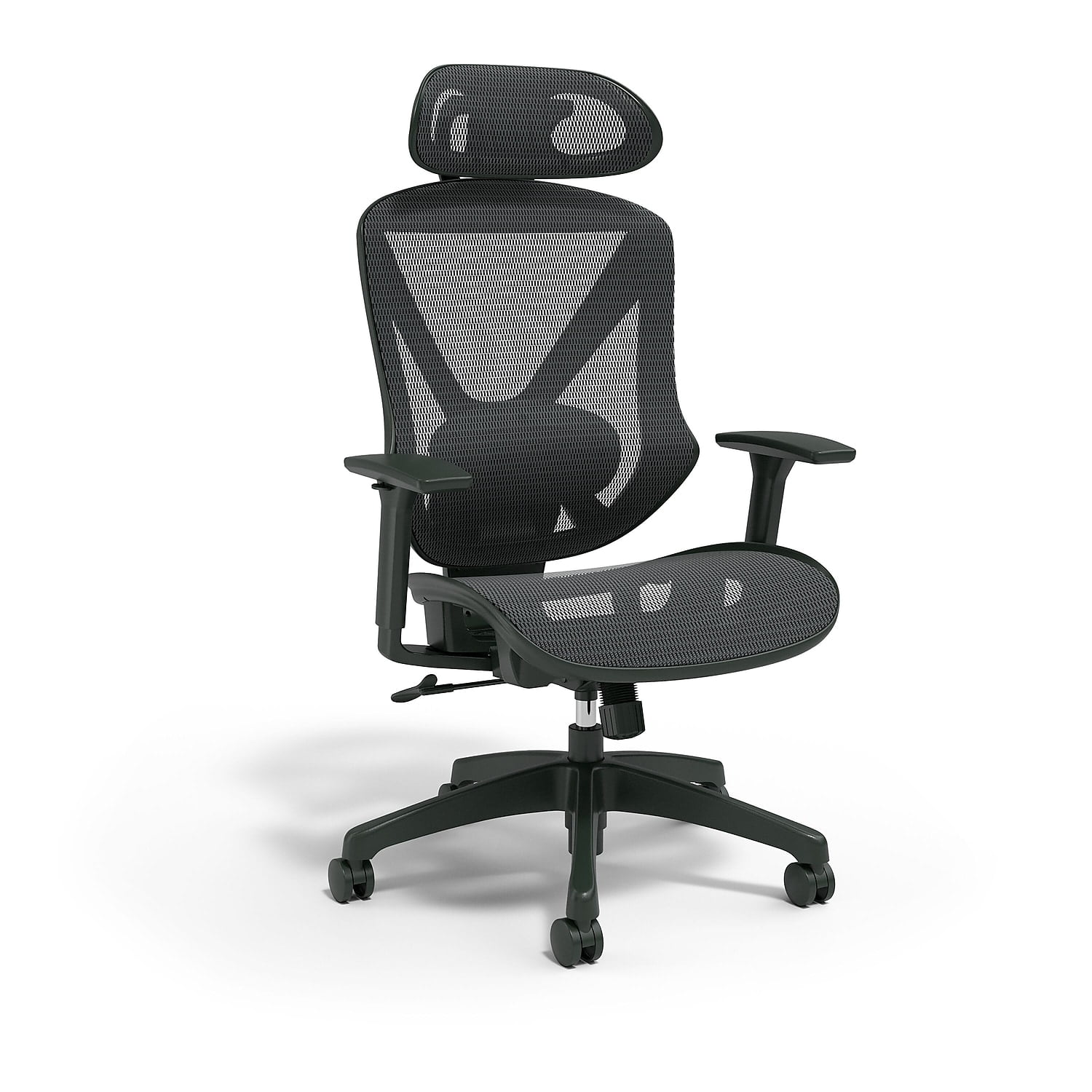 Staples Dexley Ergonomic Mesh Task Chair with Adjustable Arms Office Wheels and Lean Back Functionality Black 56946 Walmart