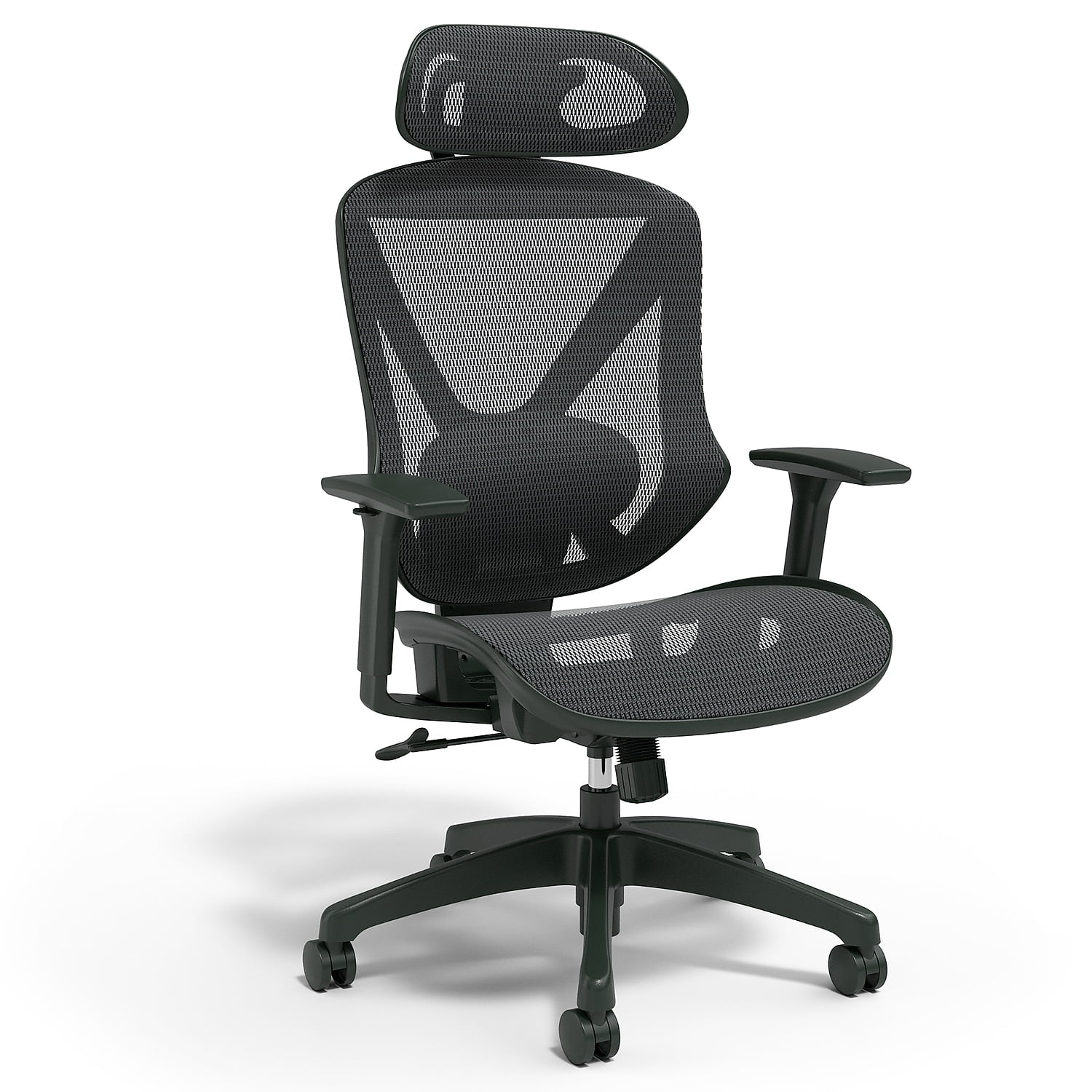 Staples, Mesh Task Chair, Dexley 56946, Black with Adjustable