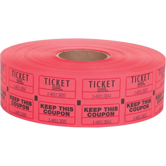 Staples Double Ticket Roll 2000/Roll (19163)