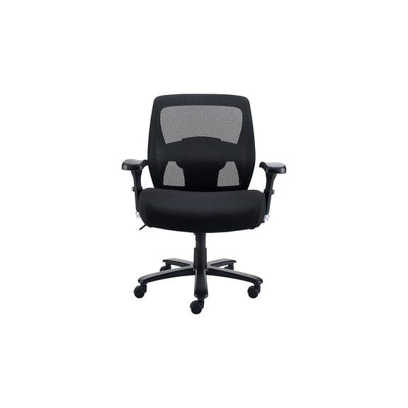 Staples Driscott Ergonomic Fabric Managers Big & Tall Chair 400 lb. Capacity Black 2/Pack 28354VS