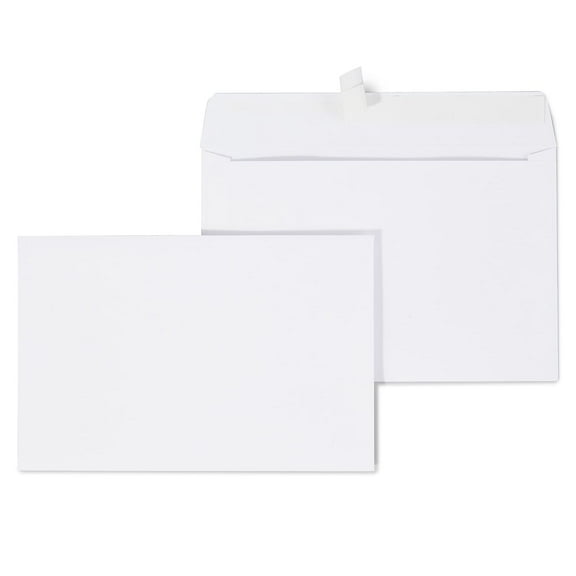 Staples EasyClose Booklet Envelopes 6" x 9" White 500/Carton ST50157VS