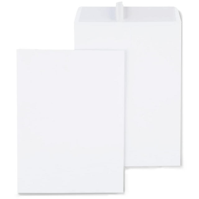 "Staples EasyClose SelfSeal Large White Catalog Envelopes 9""L x 12""H