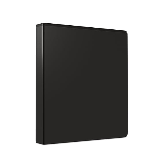 Staples 1-1/2" Simply View Binders with Round Rings Black 374813