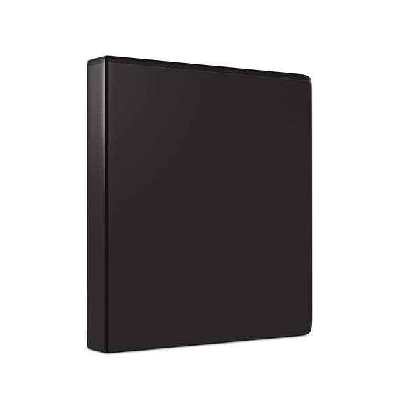 Staples 1-1/2" Simply View Binders with Round Rings Black 374813