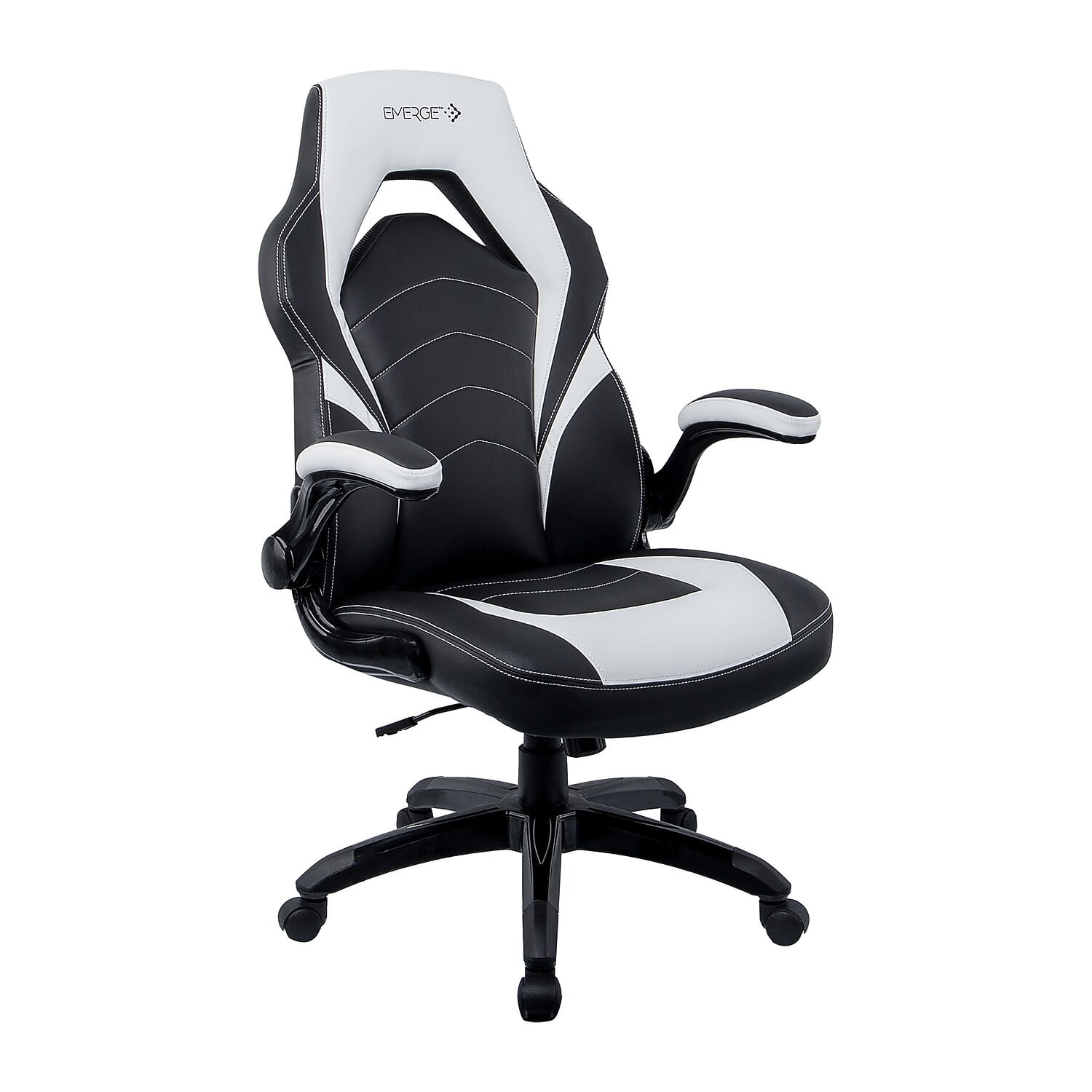Staples Emerge Vortex Bonded Leather Gaming ChairBlack and White2/Pack