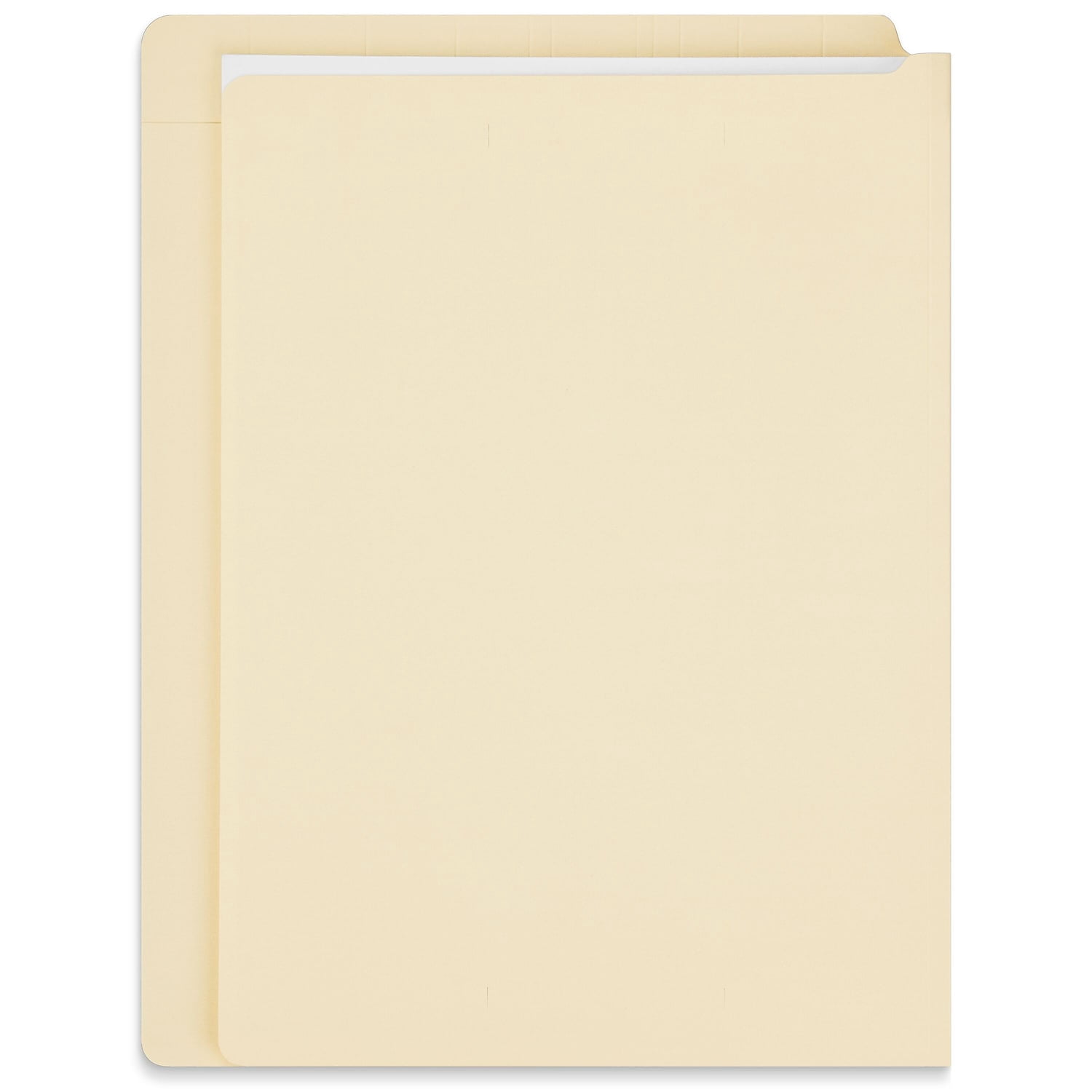 Staples End Tab File Folder Straight Cut Letter Size Manila Reinforced Tab 100/Box (ST62569)
