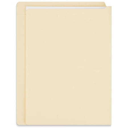 Staples End Tab File Folder Straight Cut Letter Size Manila Reinforced Tab 100/Box (ST62569)