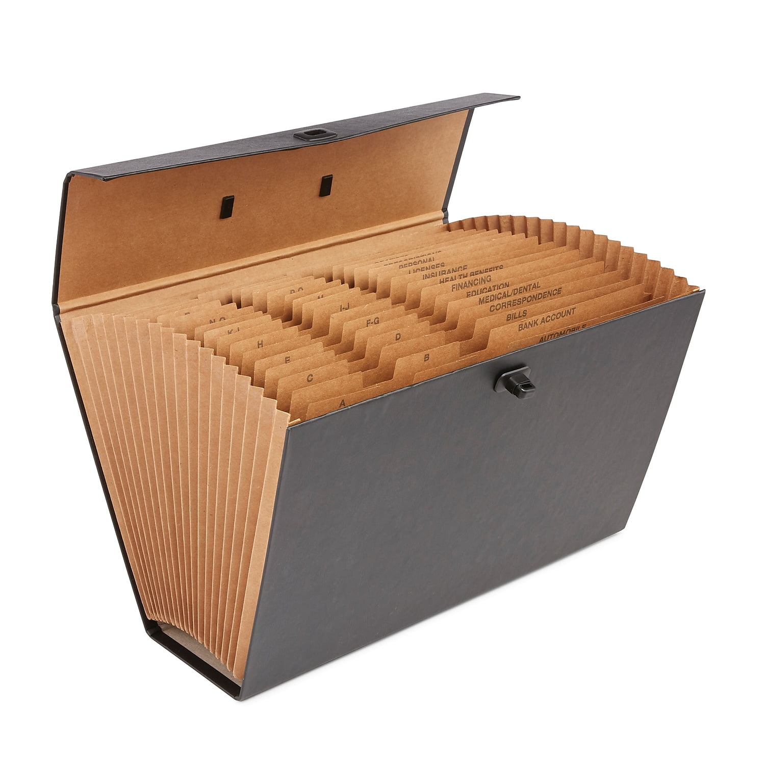 Staples Expanding File AZ Index Legal Size 19Pocket Black (20540US