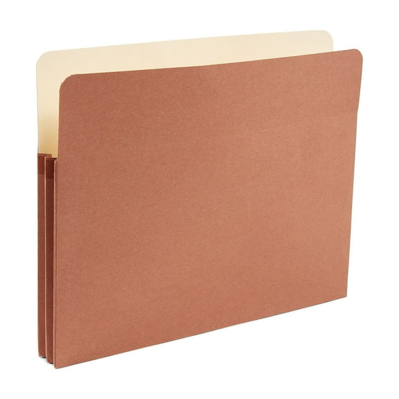 HITOUCH BUSINESS SERVICES Reinforced File Pocket 1.75" Expansion Letter Size Brown 25/Box
