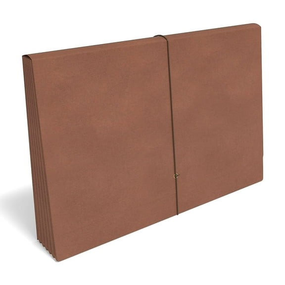 Staples Expanding Wallet Elastic Closure Legal Size Brown 20/Carton ST422618-CC