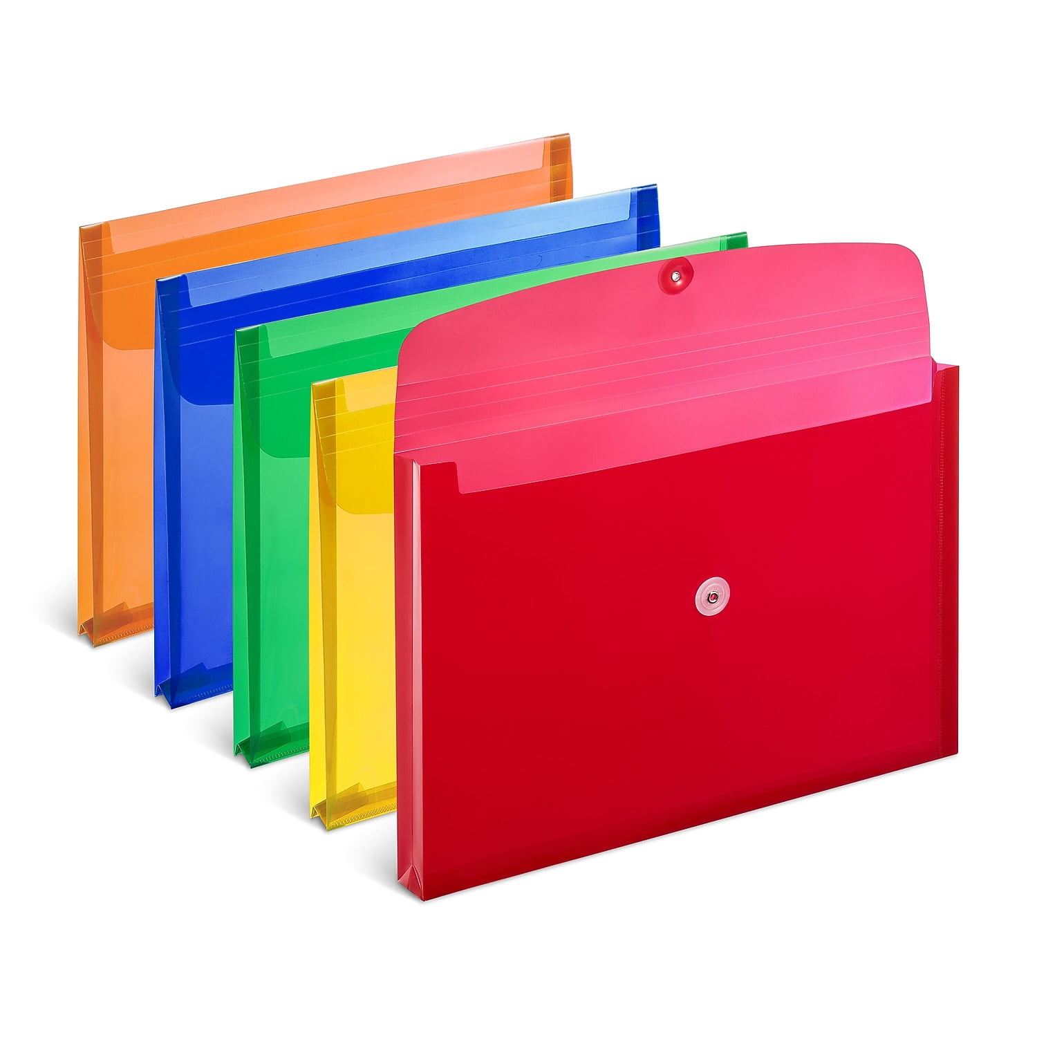 Staples Expanding Wallets Button & String Closure Legal Size Assorted ...