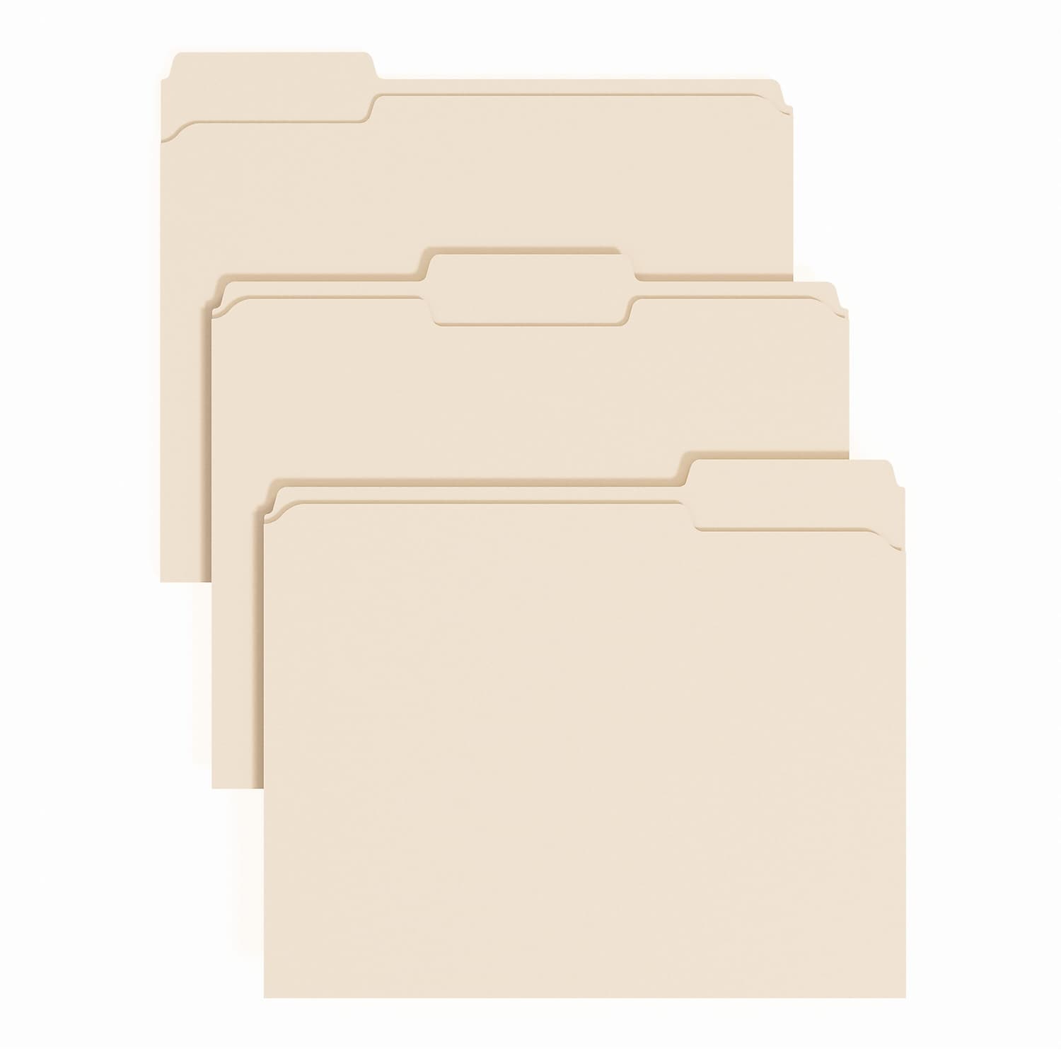 Staples File Folder 1/3-Cut Tab Letter Size Manilla 100/Pack (ST62727)