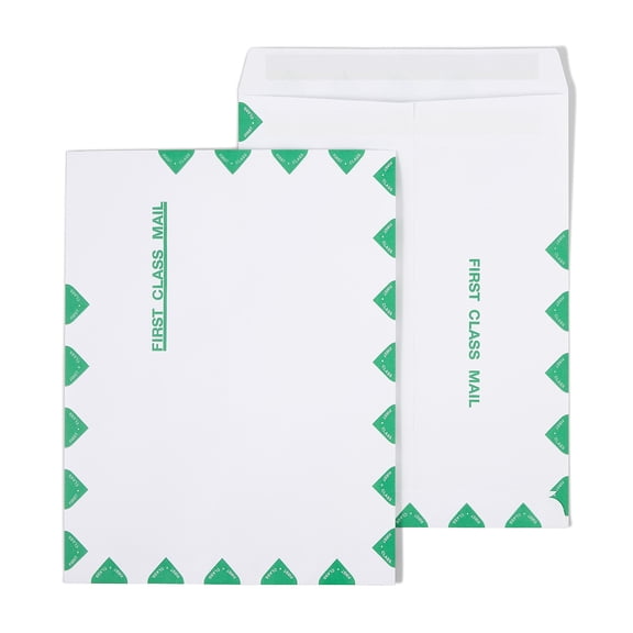 Staples Wove Self-Sealing First-Class Catalog Envelopes 10" x 13" White 100/BX 195032