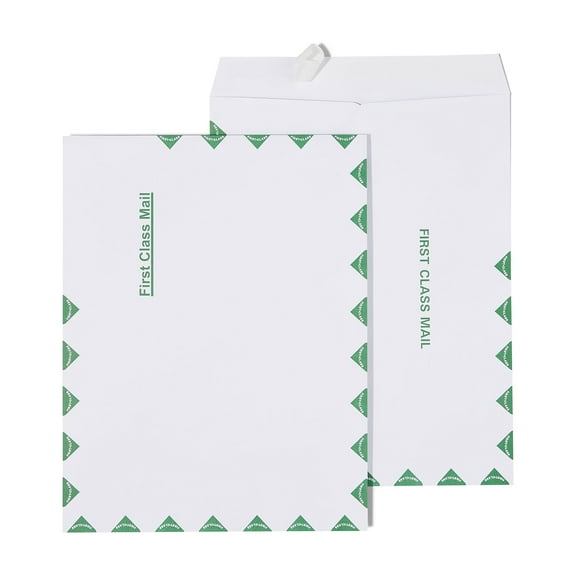 Staples First-Class EasyClose Catalog Envelopes 10" x 13" White 100/BX 486930