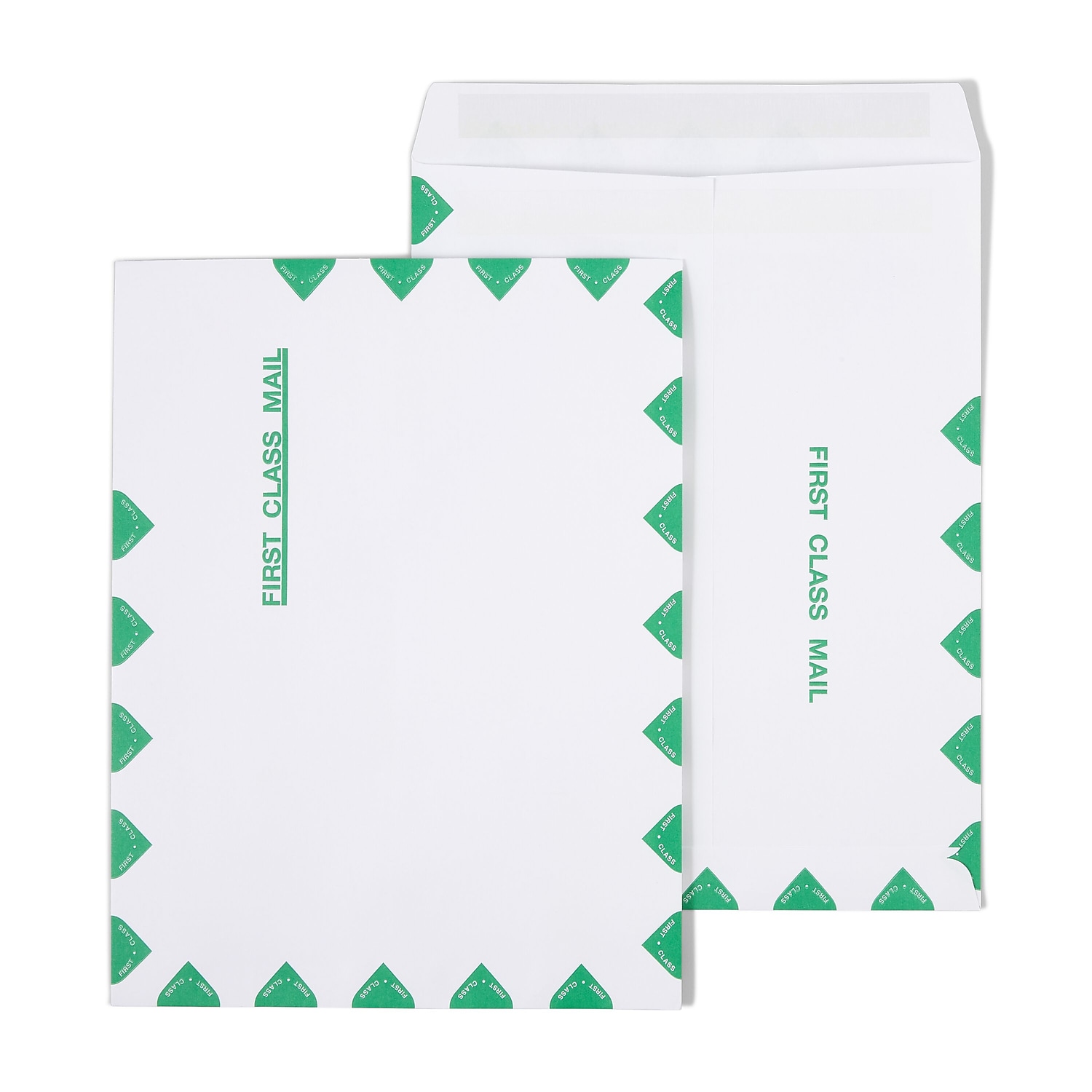 Staples First Class Self Seal Catalog Envelopes 10"L x 13"H White with